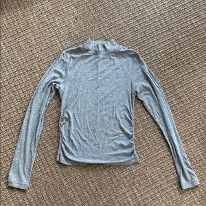 All Saints Light Gray Long Sleeve Top